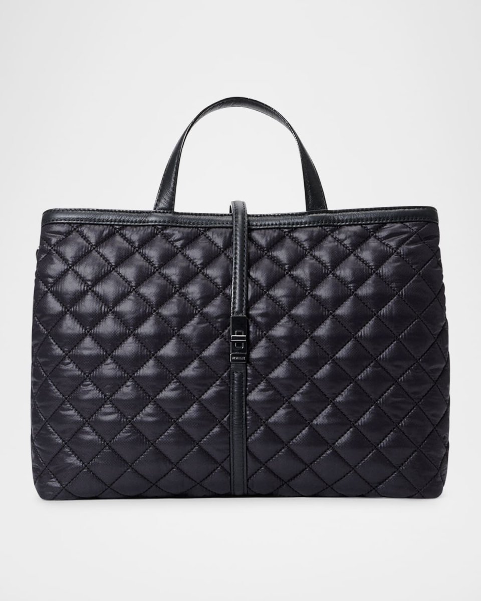 Astor Medium Quilted Top-Handle Bag